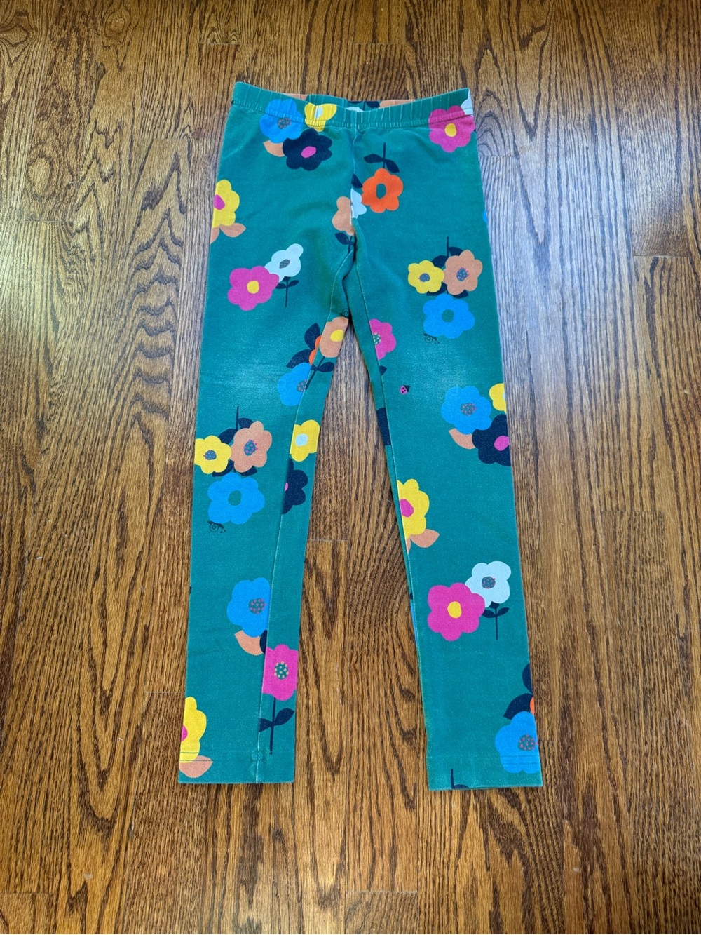Hanna Andersson Floral Leggings Slim Sz 8